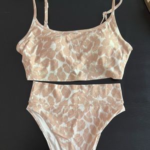 Aerie two-piece leopard print swimsuit